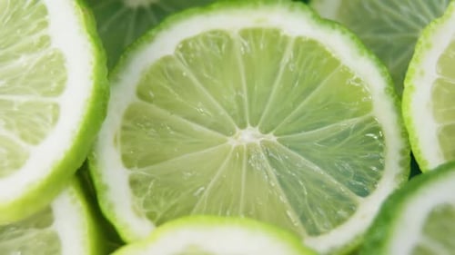 Close-up of slice lemons
