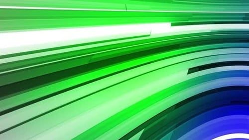 Abstract Green Blue Lines Data Flow Background