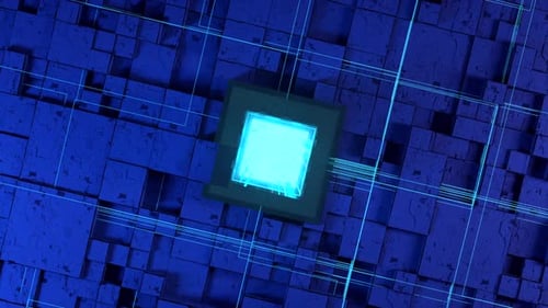 Componentes de transistor emissor de luz da placa de circuito de chip de computador