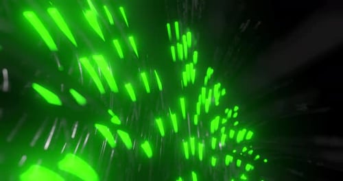 Abstract Futuristic Digital Tunnel Loop Motion Background