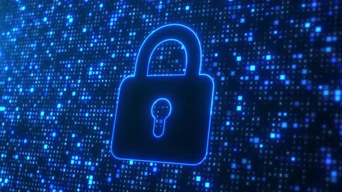 Digital data processing online security computer interface concept