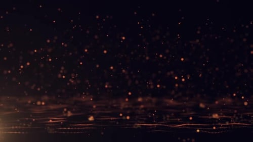 Gold Glow Particles Loop