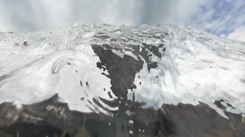Crystal Water Flowing in Natural Setting