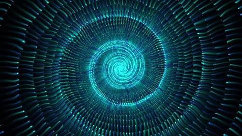 Abstrakte Spirale bunte bewegliche Partikel V70