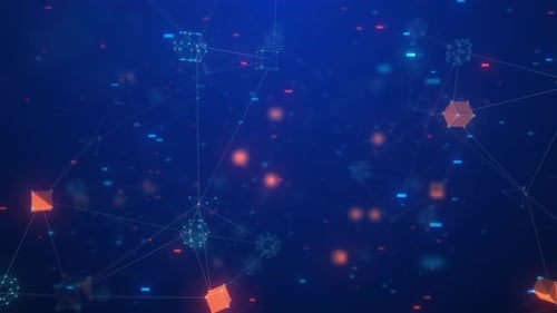 High Tech Data Space Background 4K