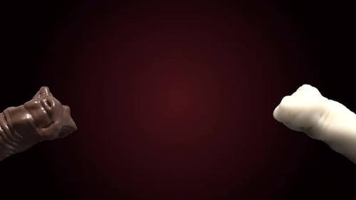 Dynamic Chocolate and Milk Splash Animation