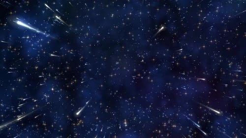 Blue Nebula Stars Field Travel Loop Background