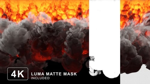 Fallendes großes Feuer