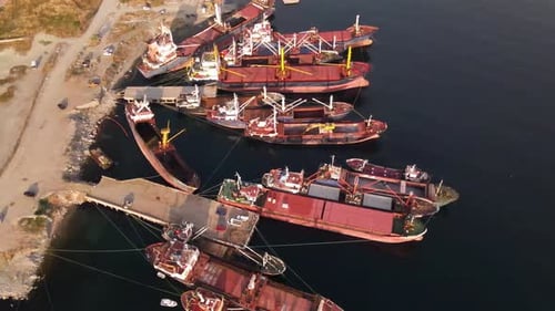 Ships at Harbor Istanbul