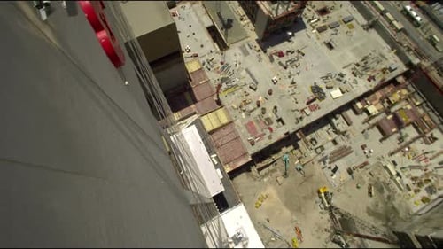 Planeamiento aéreo de la obra en construcción del City Creek Center