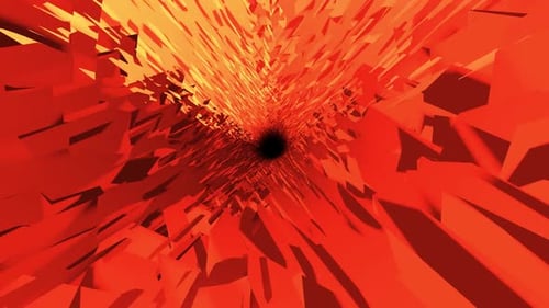 red tunnel loop background