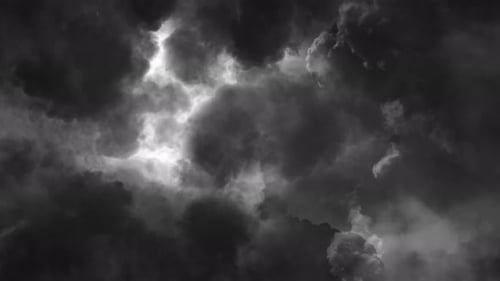 4k moving dark cumulonimbus clouds in the sky