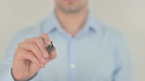 Hand Writing Welcome on Clear Surface