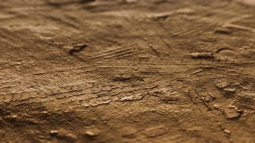 Closeup of Dirty Ground Road