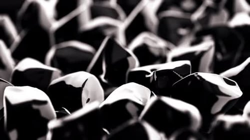 Abstract Fluid Morphing Black and White Background Loop