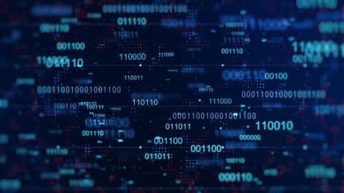 Digital Binary Code Background V3