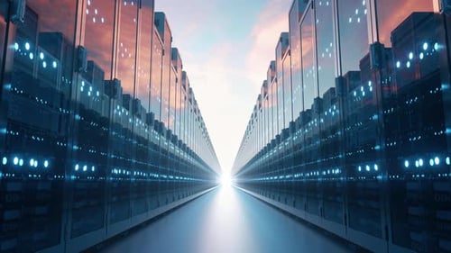 Servidores informáticos en las nubes