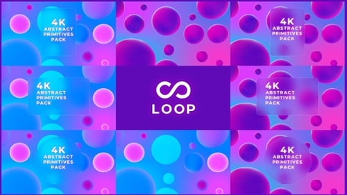 Colorful Primitives Background Loops
