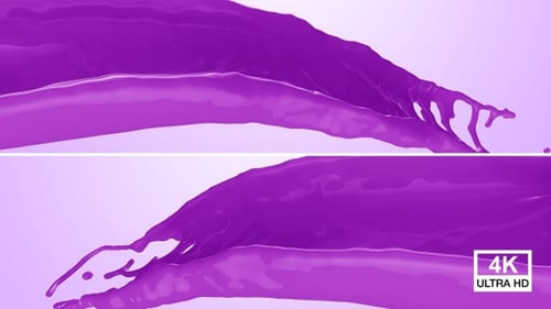 Dynamic Purple Fluid Stream Reveal Transition
