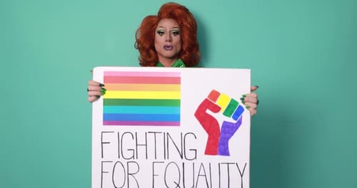 Person Holding Equality Sign