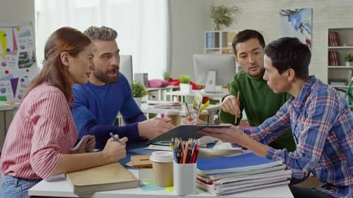 Startup Workers Discussing Ideas