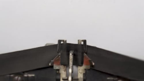 Typing "Happy Halloween" on Old Manual Typewriter