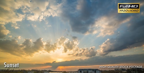 City Sunset Time Lapse
