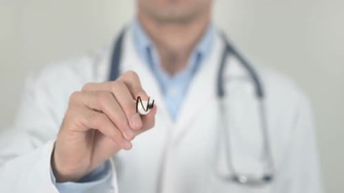 Nervous Breakdown Doctor Writing on Screen