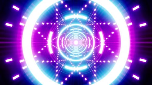 Festival intermitente Vj Light Tunnel