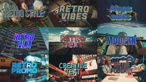 Vintage Retro 09 Text Intro Pack