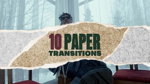 Dynamic Torn Paper Transition Pack for Video Edits