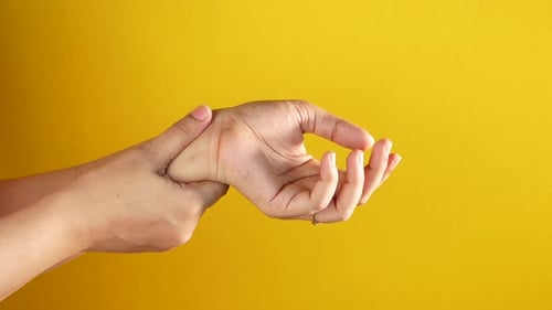 Young Women Hands Suffering Wrist Pain