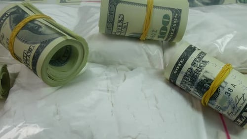 Kokain und Geld Drogenkartell