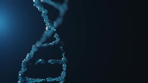 human dna abstraction has loop animation