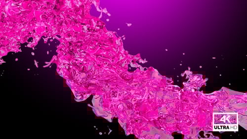 Water Splash V5 de color rosa retorcido