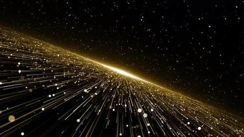 Golden Particles Stream Award Show Background