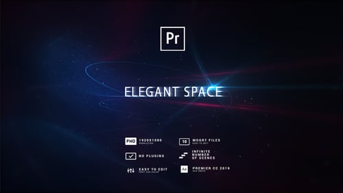 Elegant Space Titles MOGRT