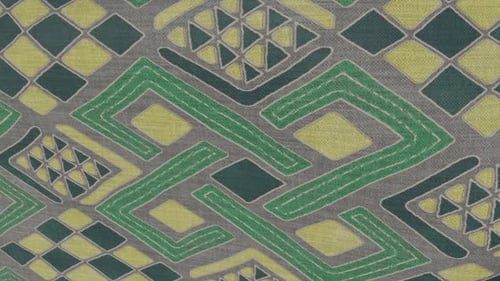 Fluid Waving Geometric Pattern Fabric Background Animation