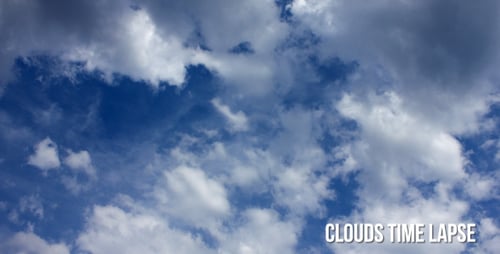 Blue Sky and White Clouds Drifting