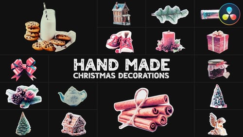 Decoraciones navideñas hechas a mano | DaVinci Resolve