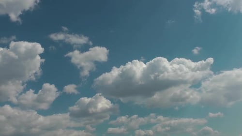 Softly Grey Clouds And Blue Sunny Sky