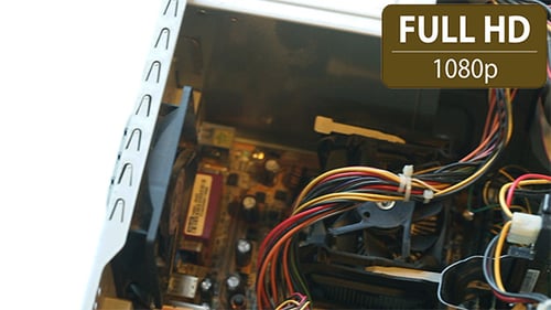 Interior View of a Desktop Computer