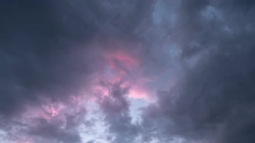 Majestic sunset or sunrise landscape. 4K Time lapse of Amazing light of nature cloudscape sky and Cl