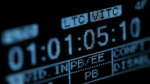 Laufender Timecode