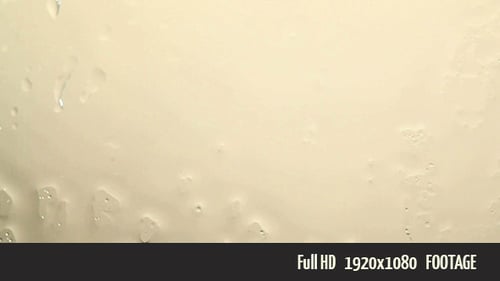 Abstract Water Droplets on Reflective Surface