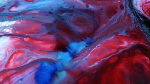 Swirling And Explosion Colour Of Mixed Paint