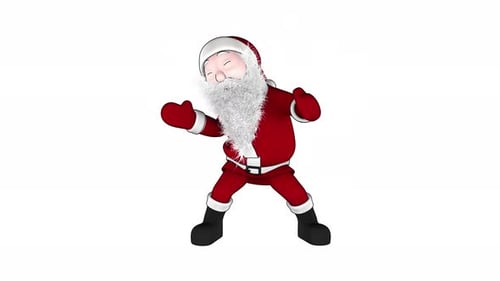 Animated 3D Santa Claus Dancing for Christmas Celebrations