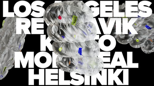 Abstract 3D Fluid Typography Opener with Dynamic Stickers