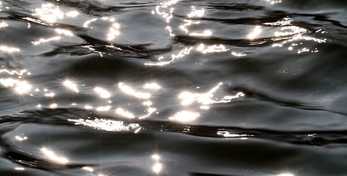 Sunlight Reflecting off Dark Water Ripples