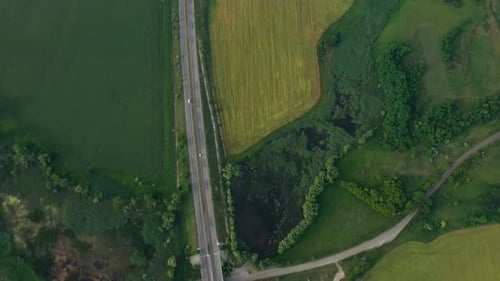 Aerial View Of Green Fields 26